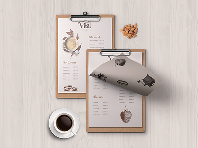 Vital | Brand Identity art direction brand design brand identity branding coffee coffeeshop design hand drawn