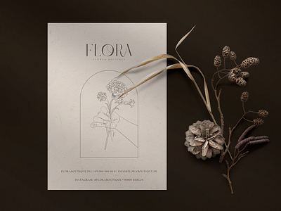 Flora | Visual Identity brand design brand identity branding design hand drawn illustration logo logodesign luxury logo visual identity