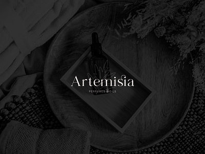 Artemisia | Wordmark Logo beauty logo brand design brand identity branding cosmetics logo design etsy shop etsyseller feminine logo hand drawn illustration logo logodesign luxury logo visual identity