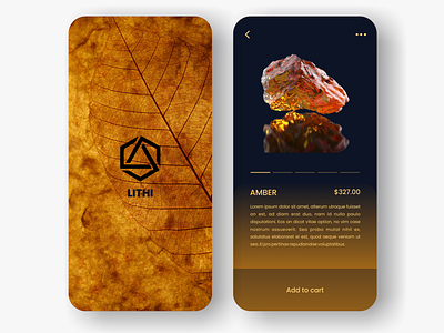 Lithi app design flat minimal ui ux