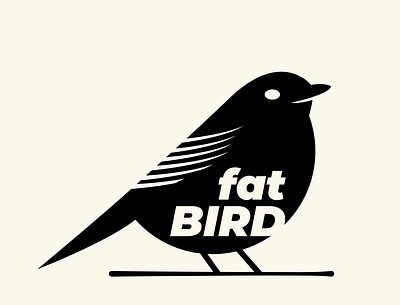 Fat Bird Logo bird bird logo illustration logo