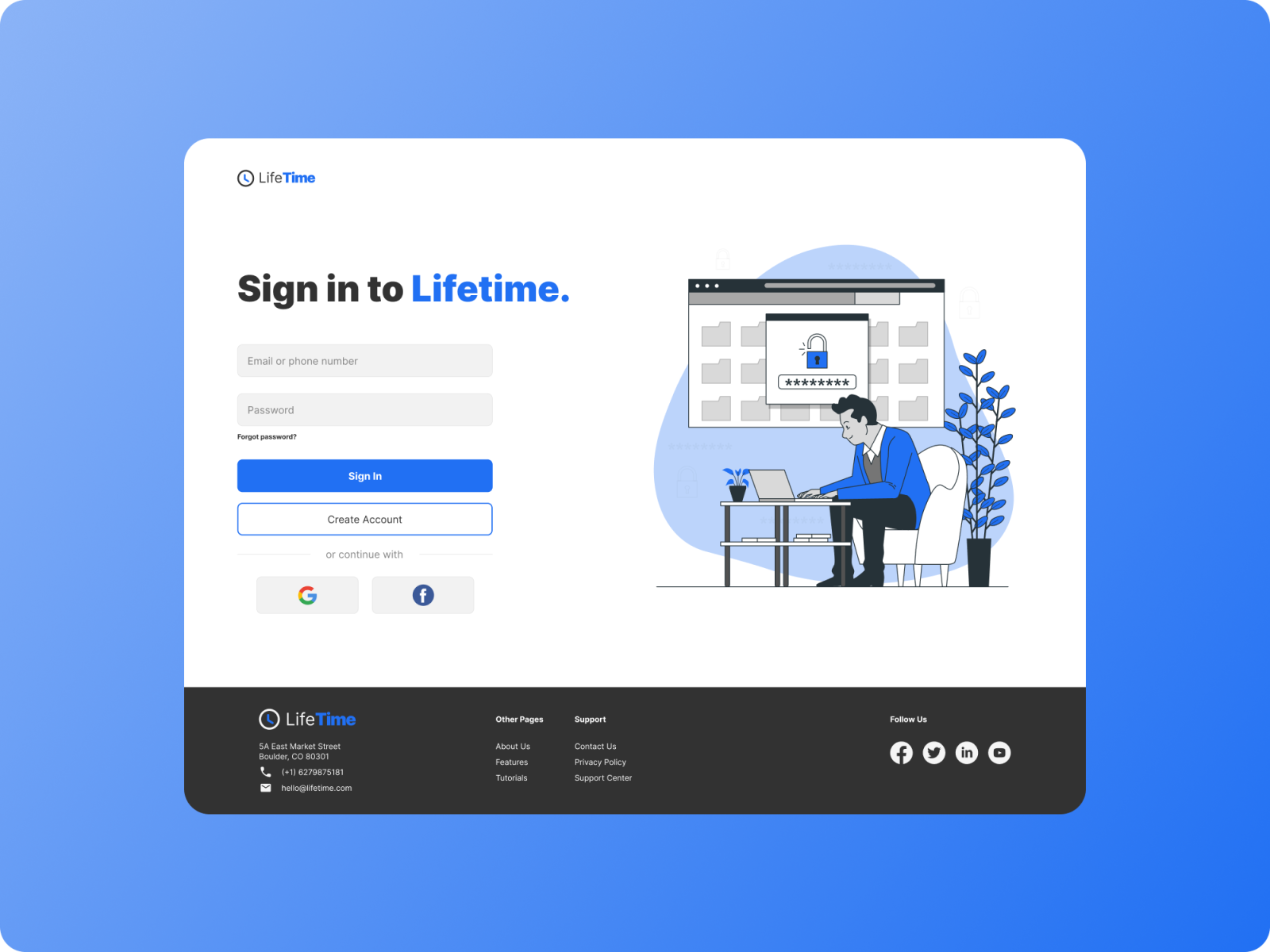 Web Design / Lifetime Entropy by Evan White on Dribbble