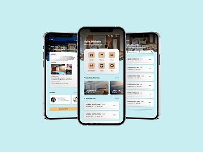 ticket and hotel booking app