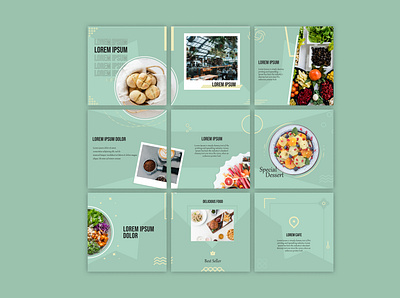 Template Instagram Feeds #1 adobe adobe illustrator design instagram product design