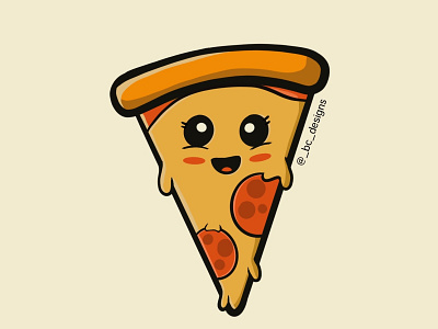 Untitled Artwork cutedraws draw drawning food illustration inspiration kawaii pizza