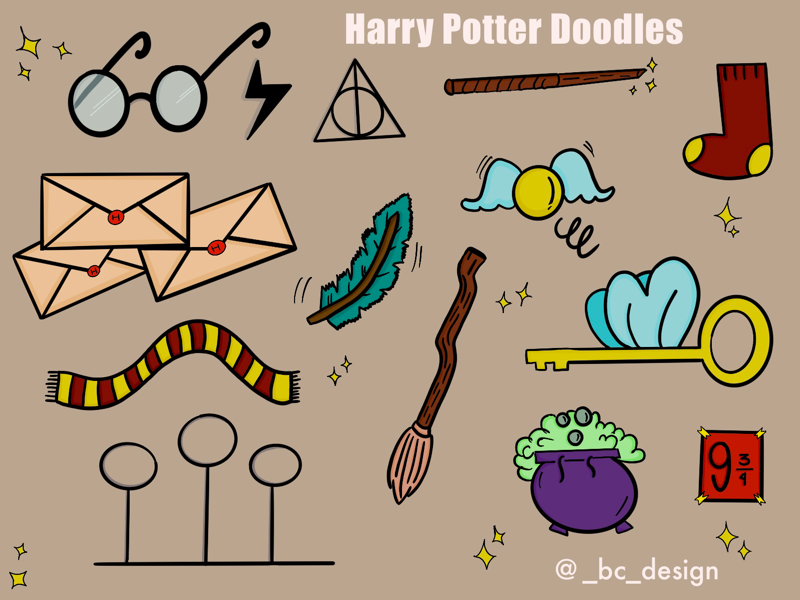 Harry Potter Doodles By Bruna Coury On Dribbble 7591