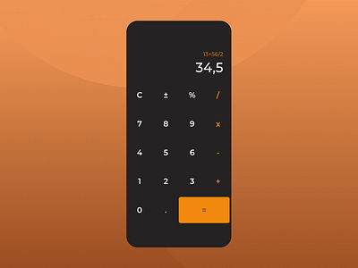 DAILY UI #4 - Calculator calculator daily ui 004 dailyuichallenge mobile ui ui