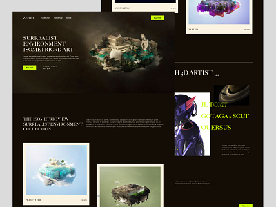 NFT FRENCH ARTIST LANDING PAGE 3d bitcoin dex landingpage metaverse nft ui webdesign website