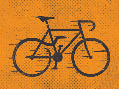 Slitherin' bike fast halftone illustration snake texture