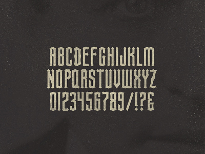 A Magician's Typeface font gothic lettering type design typography wip