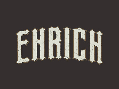 Ehrich Display Typeface