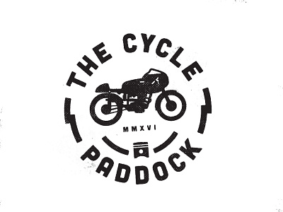 The Cycle Paddock badge branding logo moto motorcycle