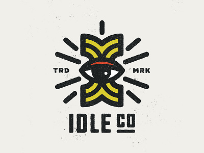 Idle Co. branding eye i logo texture trademark