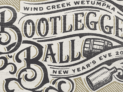 Bootleggers Ball alcohol casino nye ornate prohibition promotion victorian