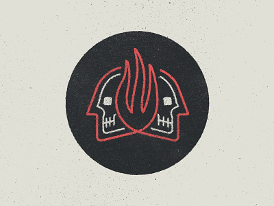 BYH Candle Co. candle face flame grit icon logo skulls wip