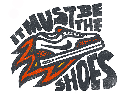 Must be... basketball fire illustration ipadpro lettering nab nike procreate shoes
