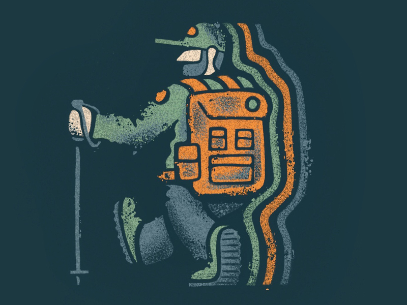 Crusty Hiker by Jordan Kabalka on Dribbble