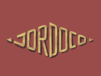Diamond Badge - Jordo Co handlettering jordoco lettering lockup logo signpainting typography vintage worn