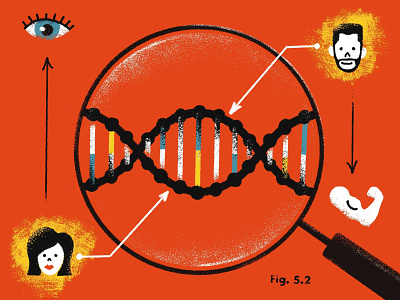 Vectorfuzzies - DNA dna drawing genetics illustration science texture