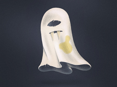Ghossssst creepy drawing ghost illustration pee scary weeklywarmup