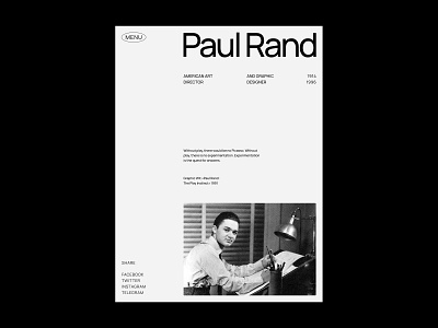 Paul Rand concept design (02), ipad pro frame branding design grid typography ui ux