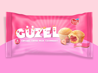 Güzel cupcake packaging design branding cake creative design fmcg illustration motion graphics packaging