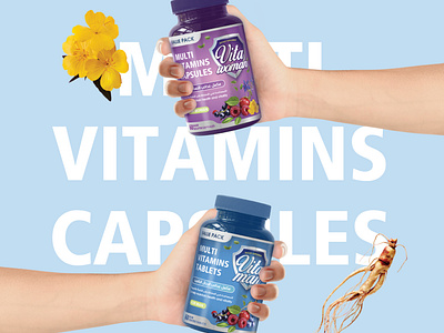 Vitaman & Vitawoman Multivitamin - Packaging Design