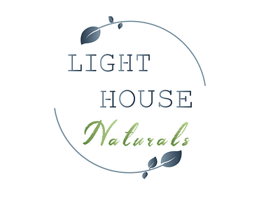 Light house naturals design logo