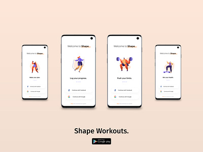 Shape Workouts - Login / Sign Up