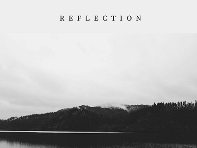 Reflection Album Art album art minimalist music