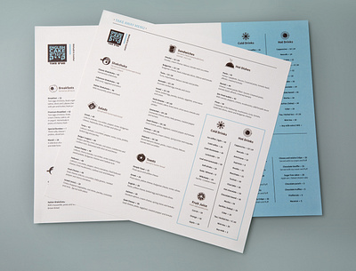 Menu Design cafe food graphic design icons illustration layout menu menu design print