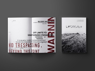 UNSOLVED Magazine editorial design layout logo magazine design typography