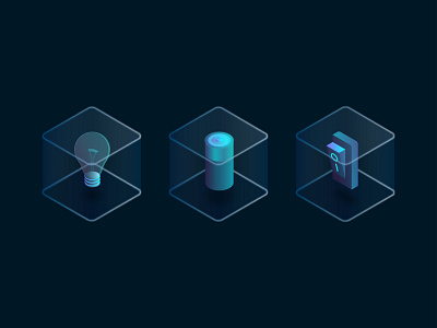 Isometric icons