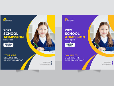 back to school web banner template