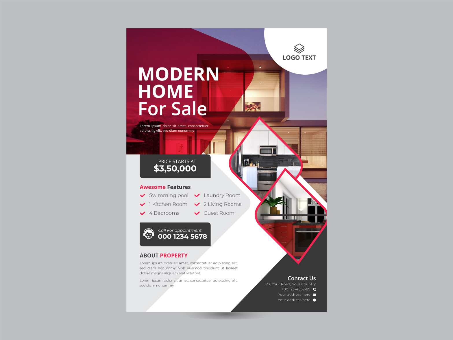 real estate flyer design inspiration