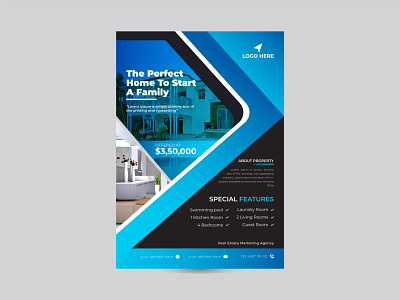 Real estate Flyer design Corporate business brochure