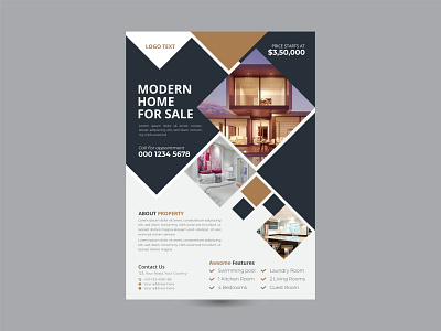 Real Estate Flyer advertisement advertising agency agent broker commercial flyer home house leaflet lease loan magazine marketing mortgage negotiator newspaper open poster professional