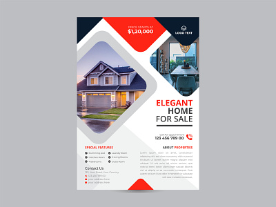 Real estate Flyer design advertisement advertising agency agent banner brochure business business flyer commercial construction corporate flyer home house layout leaflet magazine marketing mortgage newspaper