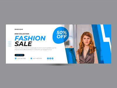 Facebook cover banner template social media post agency banner business banner corporate covers discount marketing media post modern offer post profile banner promotion sale banner social template timeline web