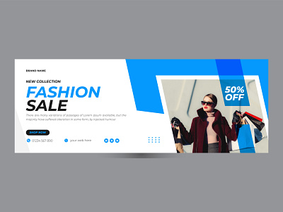 Modern Facebook cover design template agency banner business banner corporate covers discount marketing media post modern offer post profile banner promotion sale banner social template timeline web