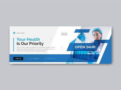 medical social media covers and post advertising agency banner business clean company corporate cover creative digital doctor flyer health hospital leaflet medical medicine paramedic pharmacy post