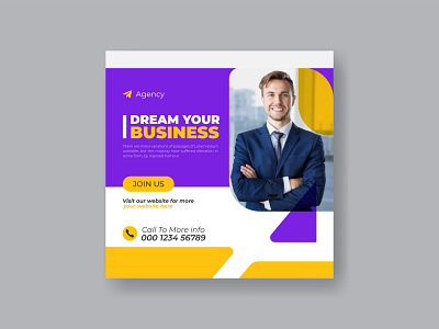 Corporate Business Social media post ads design template