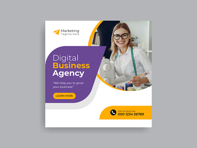 marketing banner for social media post agency business