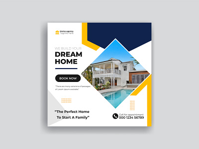 Real estate social media post and covers design