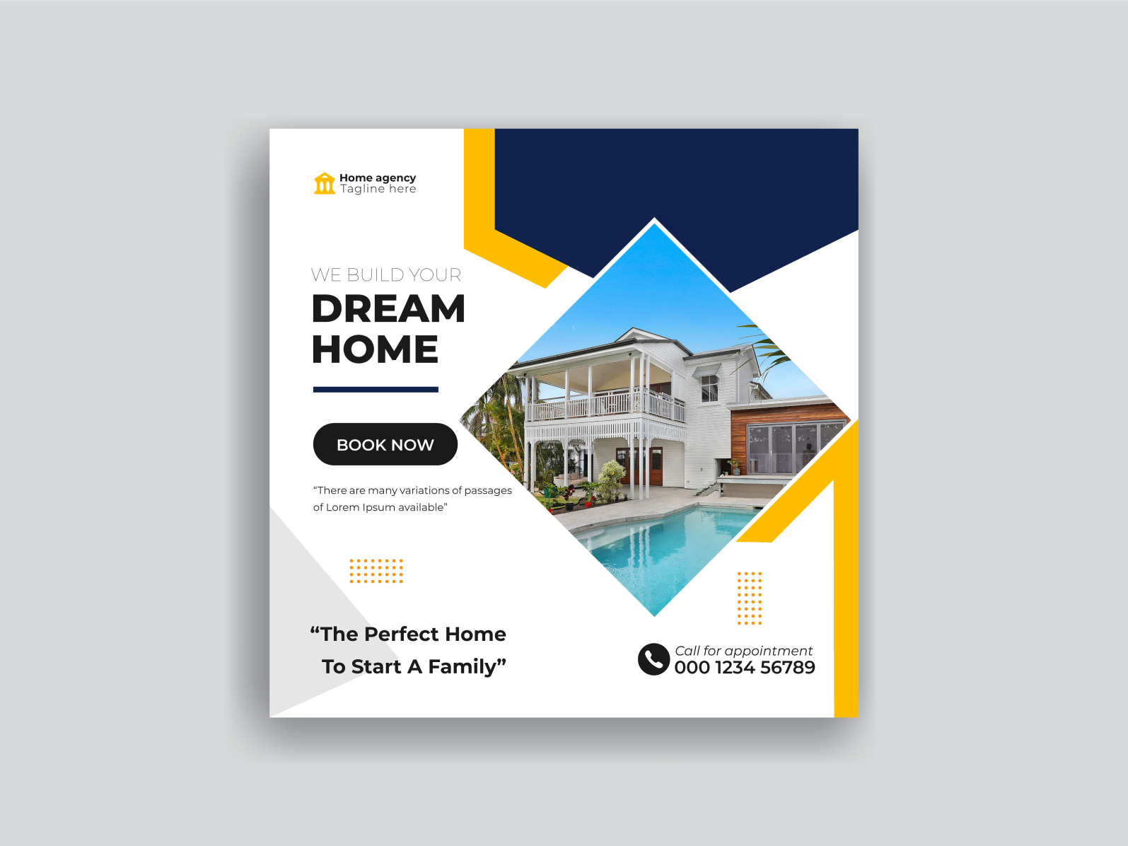 Real Estate R1 Social Media Post Template by youwes on Envato Elements