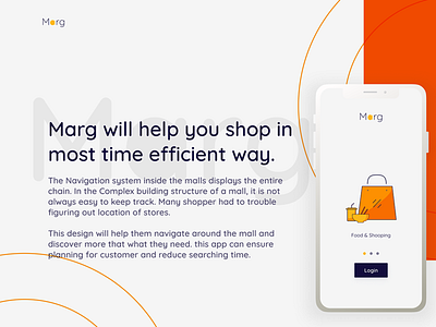 Marg app chat design e commerce illustration indoor iot map mobile navigation offer shopping app ui