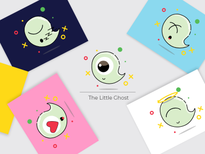 Ghost bot charachter character concept concept design emojis emotion illustration simple symbol vector xd
