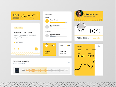 Pītaḥ app charts concept dashboard desigm illustration iot mobile smart home ui ui kit ux
