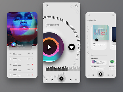 Music App design. adobe xd app concept design mobile ui ui kit ux vector