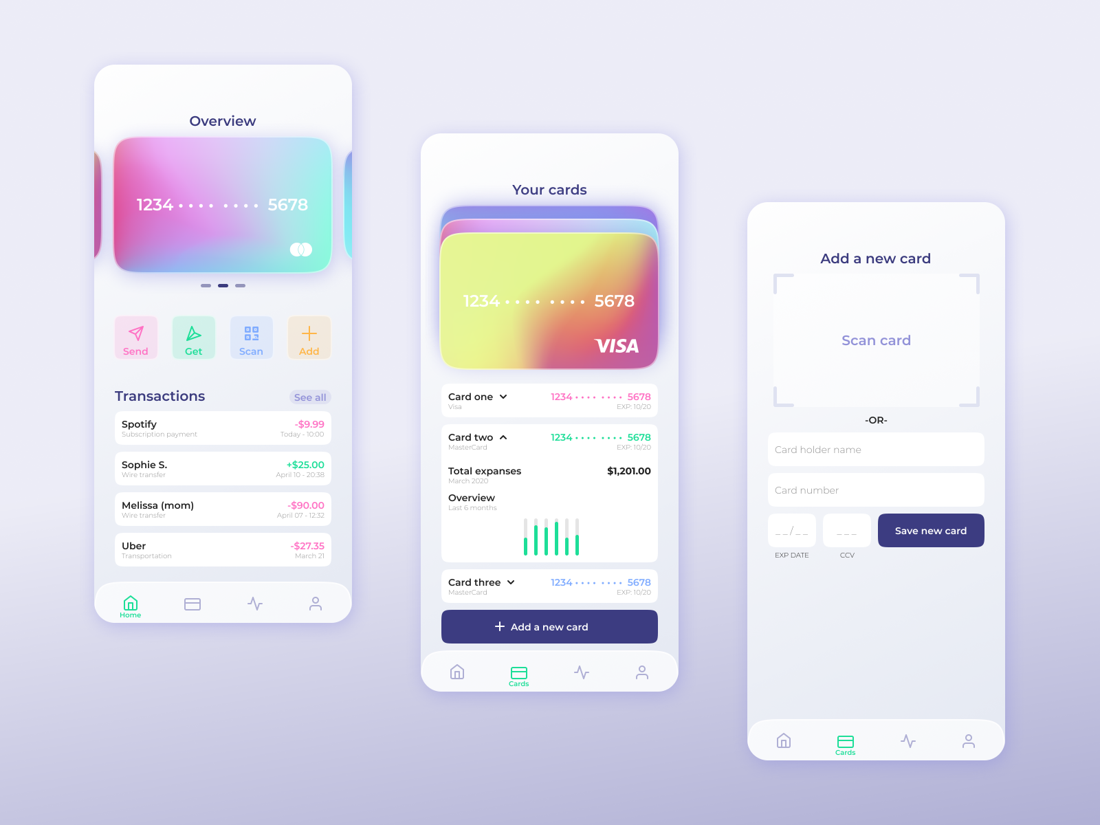 Digital Wallet App by Daniela Abramov on Dribbble